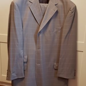 Mens Suit Zanetti Super 140's Wool 52L 40W